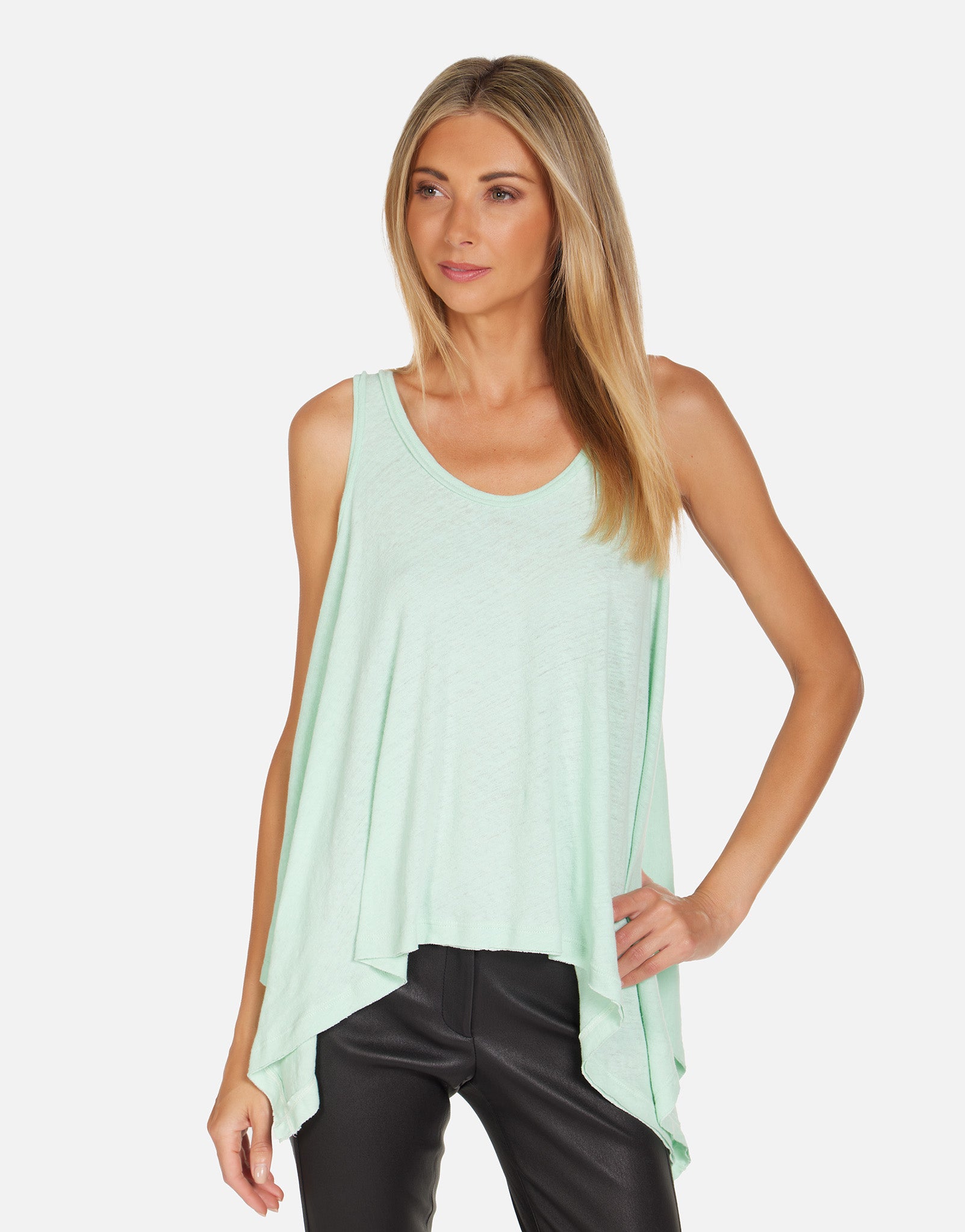 Manuel Flowy Tank - Mint Sorbet S