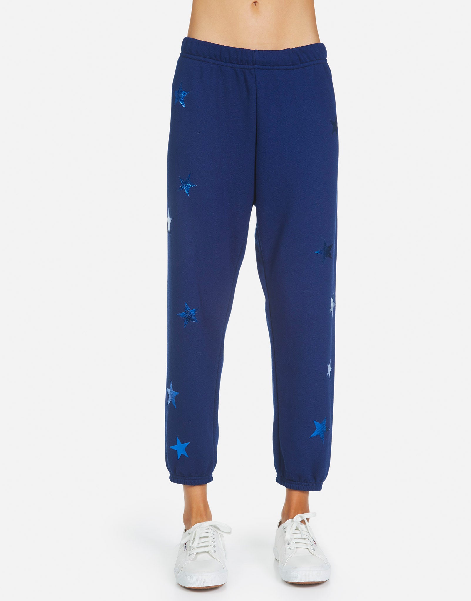 Nate Crop Sweatpant - Deep Blue XS