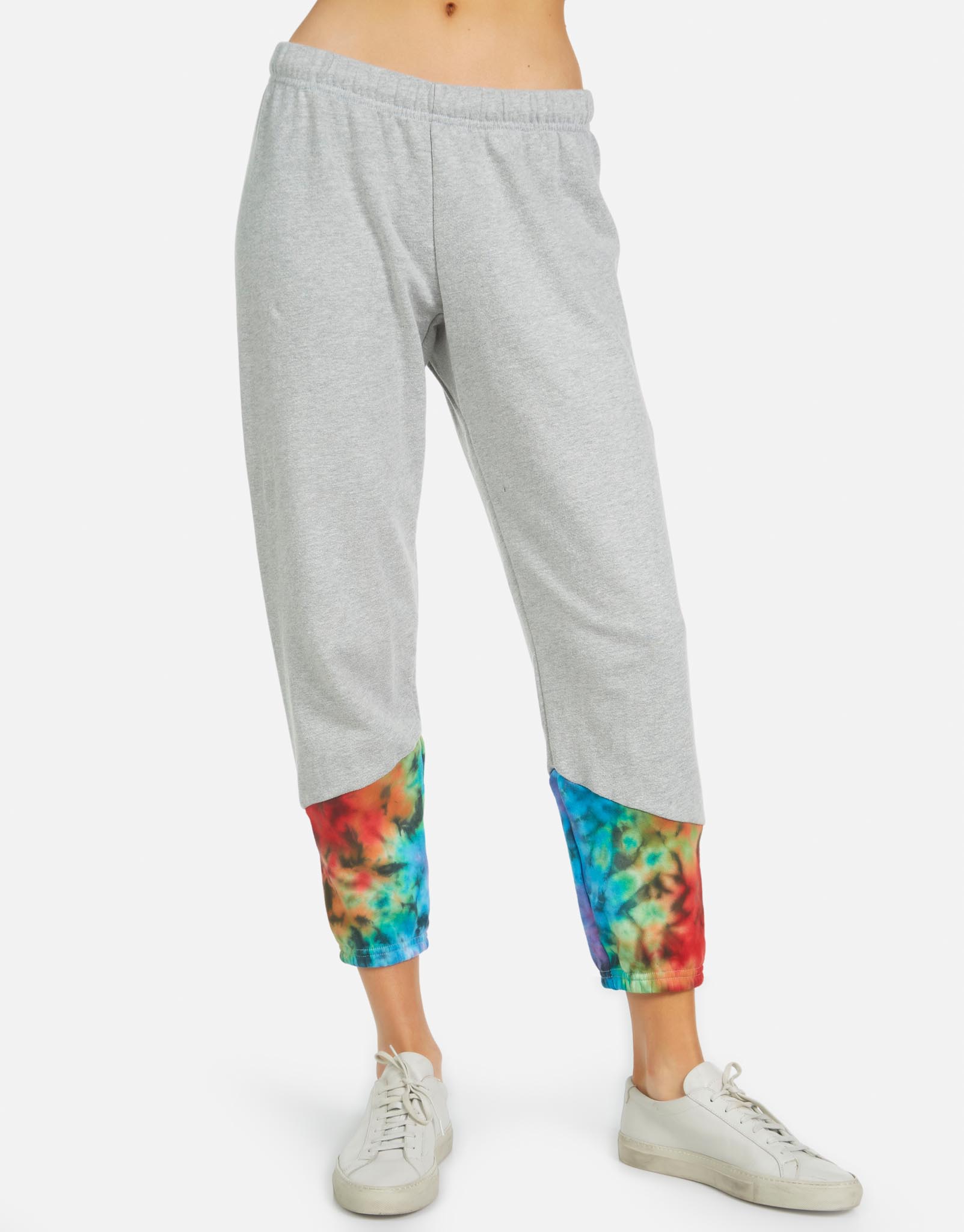 Melbourne LE Grey Rainbow Sweatpant - Heather Grey/Rainbow M