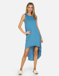 High-Low-Hem Banding Dress