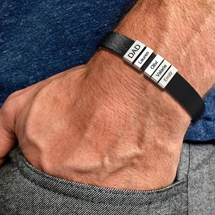 dad name bracelet