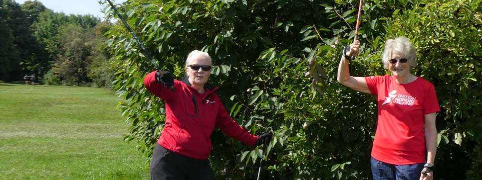 Marion and Pauline Nordic Walking Bristol