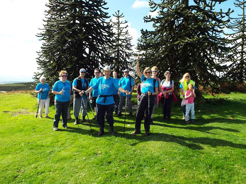 A group of Nordic Walkers