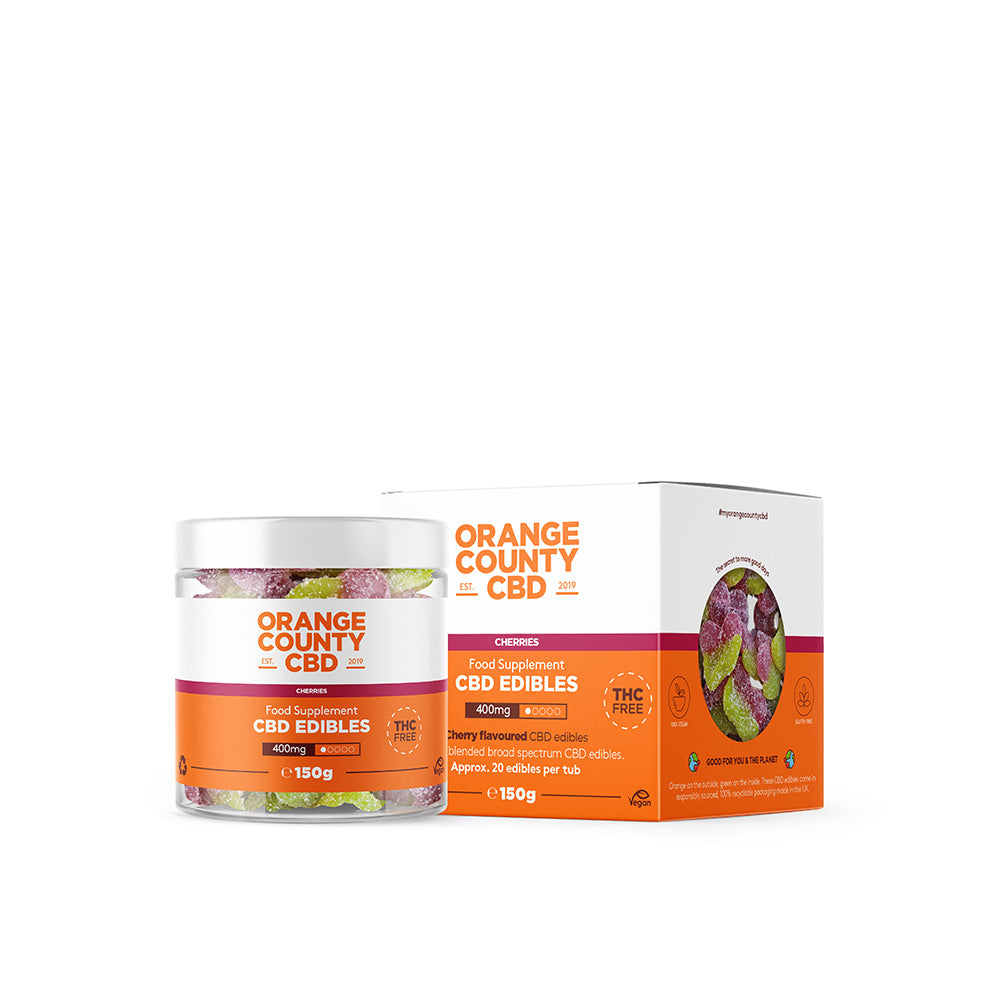 CBD Gummy Cherries (Small Tub) - Orange County CBD product image