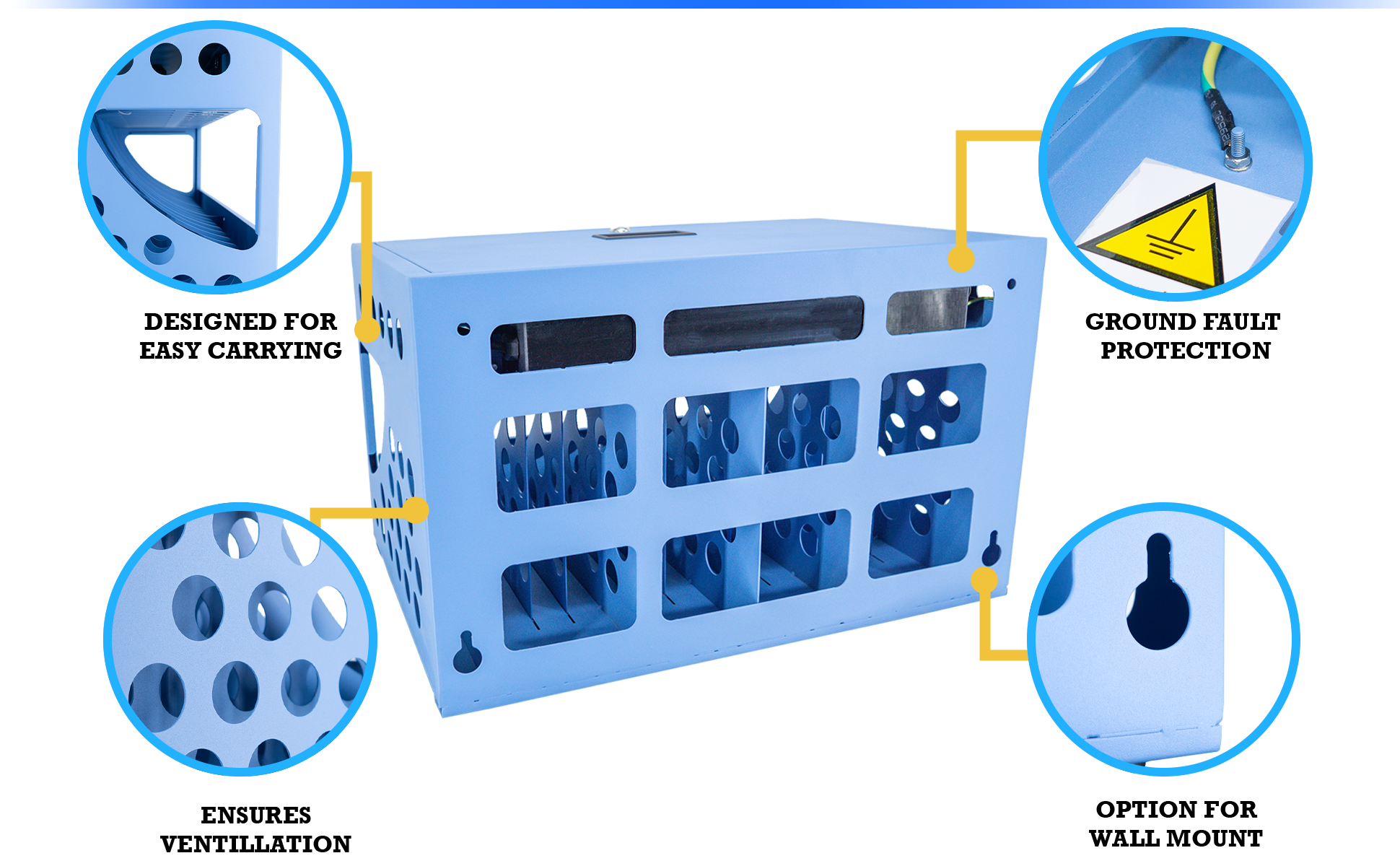 POCHAR-CCB16S-16-Device-Charging-Cabinet-with-Lock-Chromebook-Charging-Station-For-Classroom