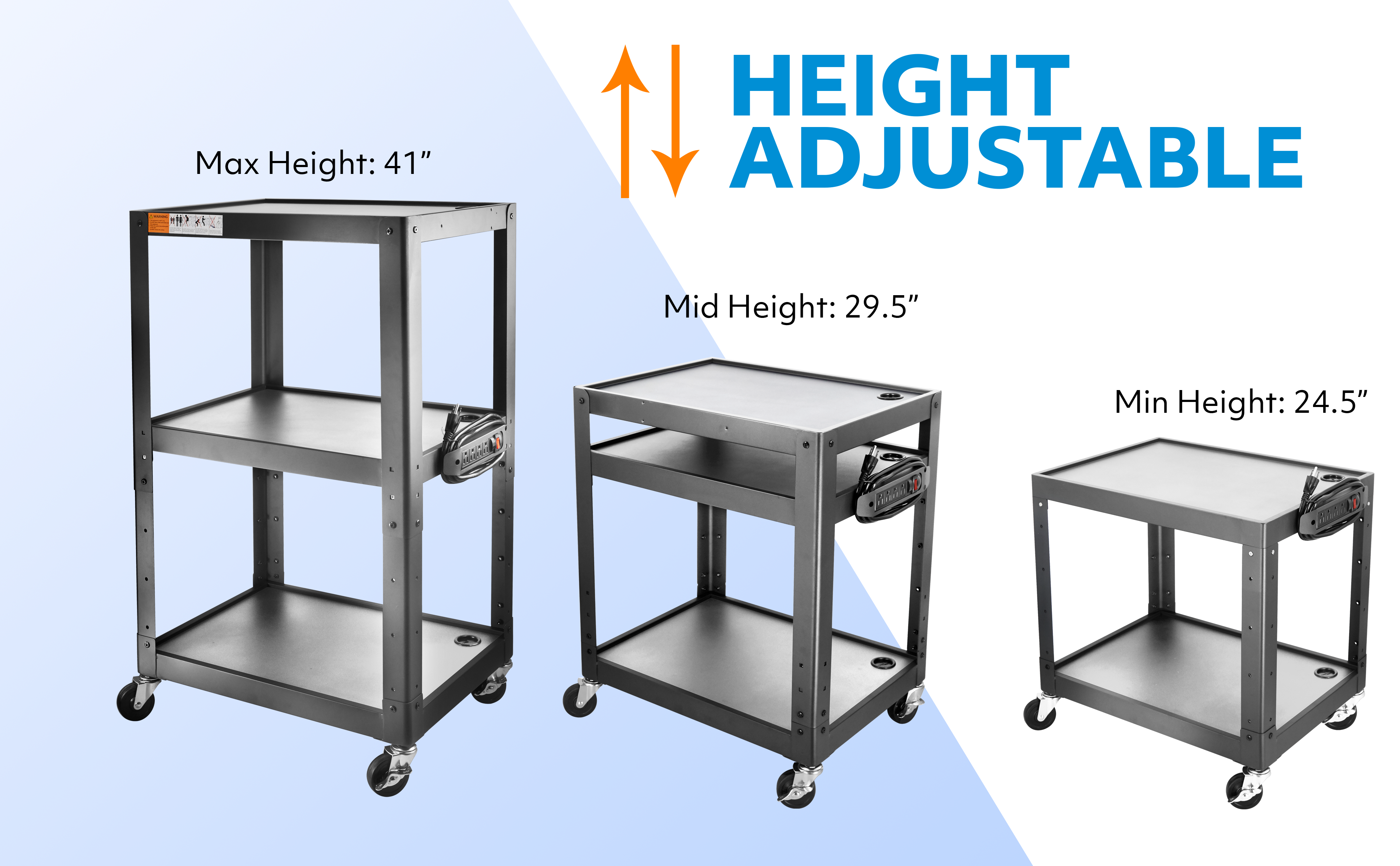 POCHAR-AVJS-Steel-Projector-Cart-Metal-Utility-Cart-Heavy-Duty-Tool-Cart