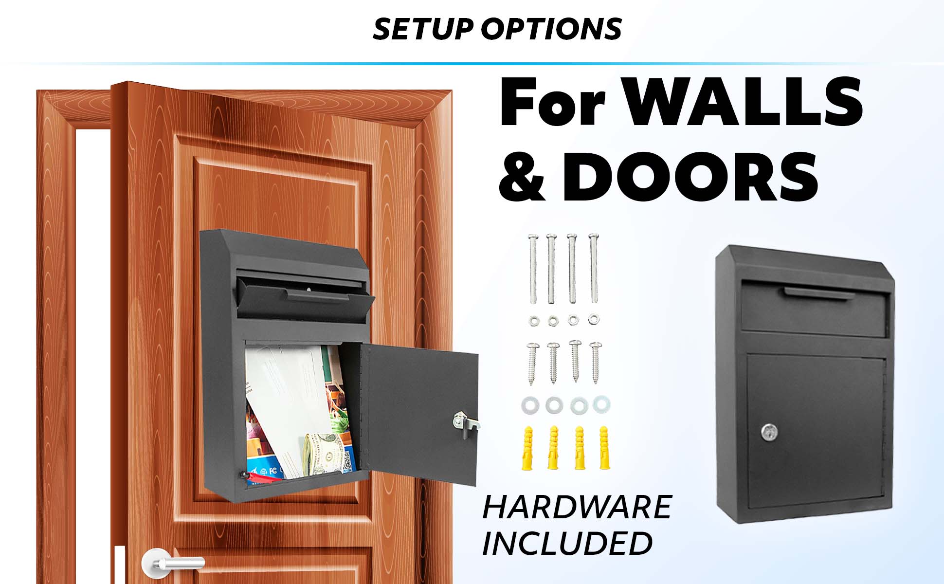 POCHAR-DB02-D02H-Wall-Mount-Key-Drop-Box-Payment-Dropbox