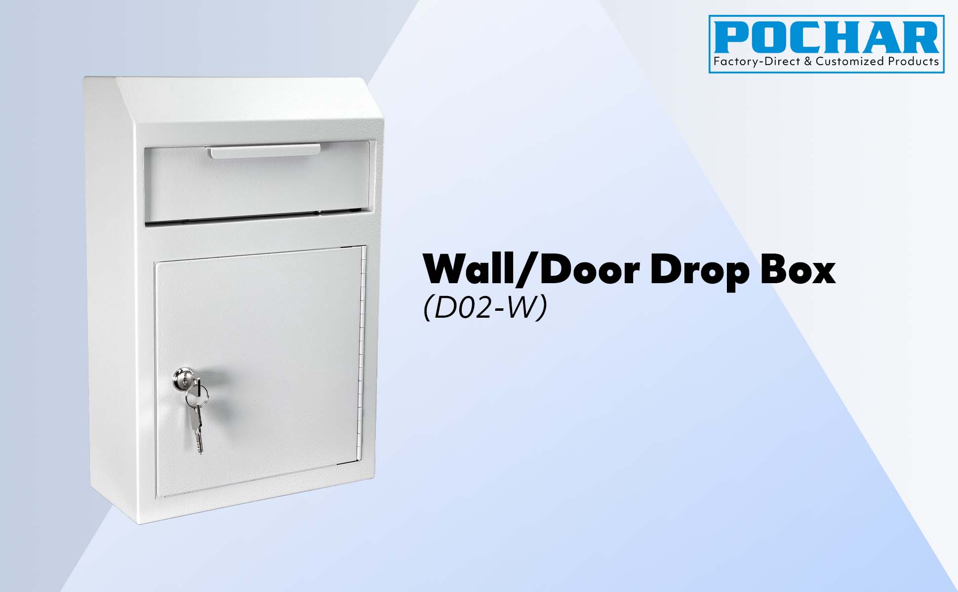 POCHAR-D02W-Wall-Mount-Key-Drop-Box-Payment-Dropbox-for-Business-After-Hours