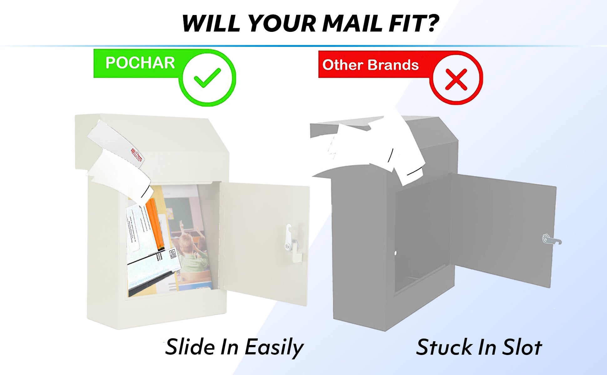 POCHAR-D1AW-Through-the-Door-Drop-Box-Dropbox-for-Doors