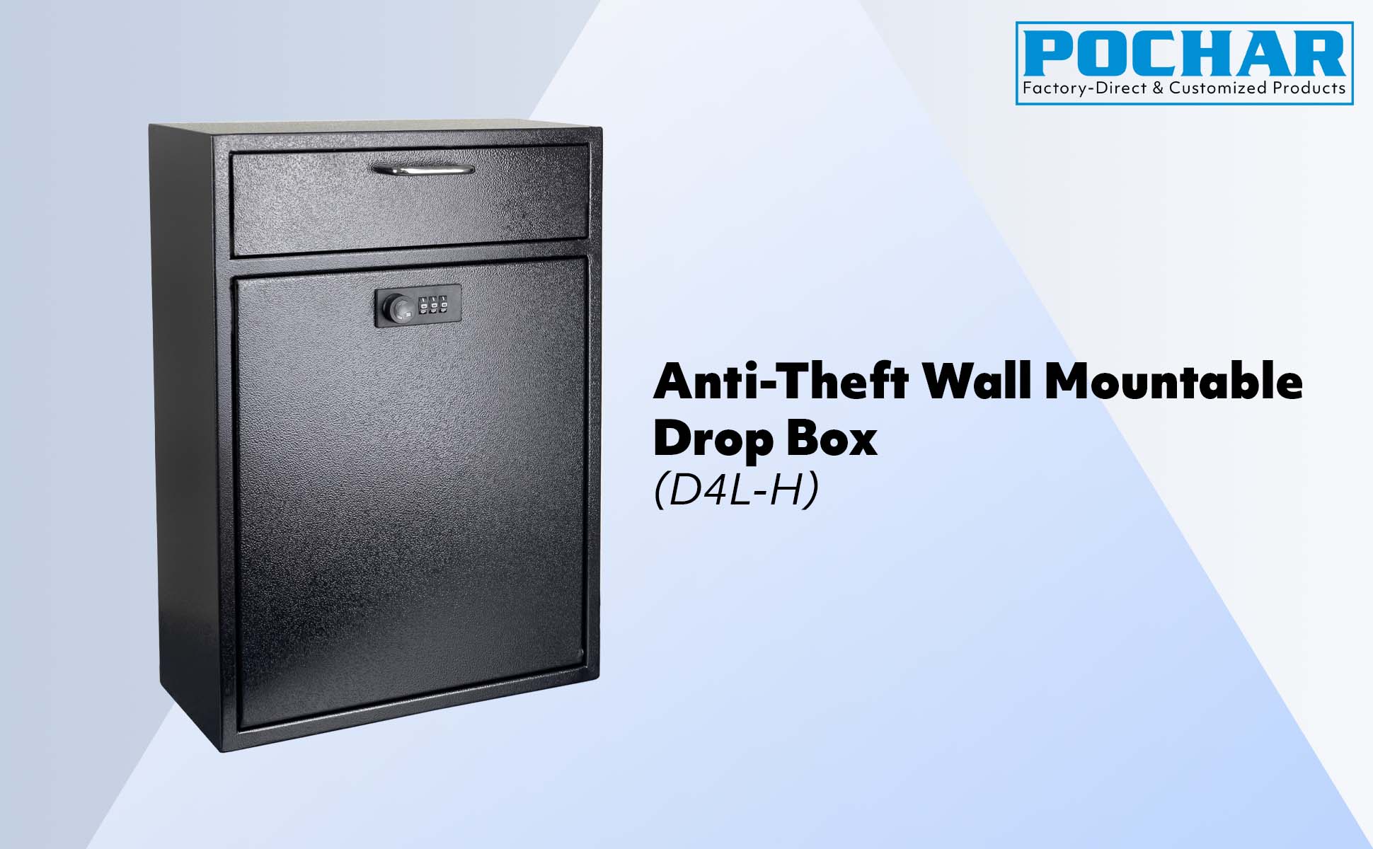 POCHAR-D4LH-Payment-Dropbox-with-Passcode-Lock-Key-Drop-Box-for-Business-After-Hours