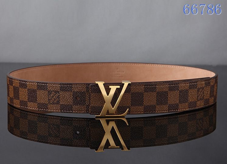 Louis Vuitton LV Woman Men Fashion Smooth Buckle Belt Leather Belt Skin Belts
