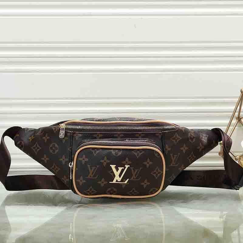 Louis Vuitton LV Women Leather Waist Bag Single-Shoulder Bag Cro