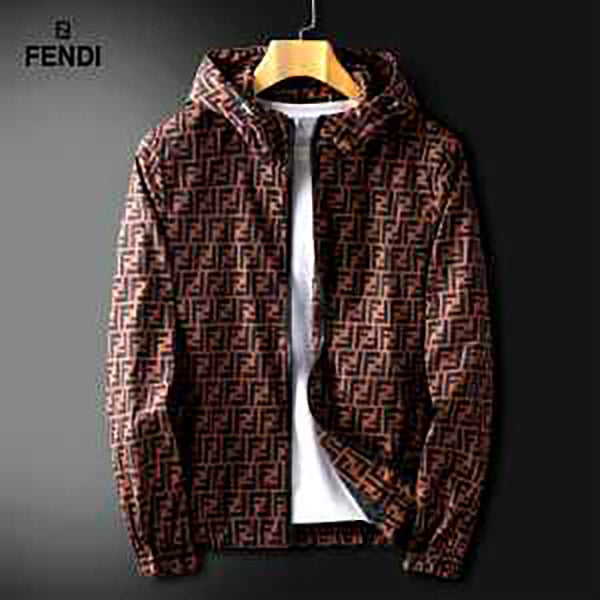 Boys & Men FENDI fashion cardigan jacket jacket with hat