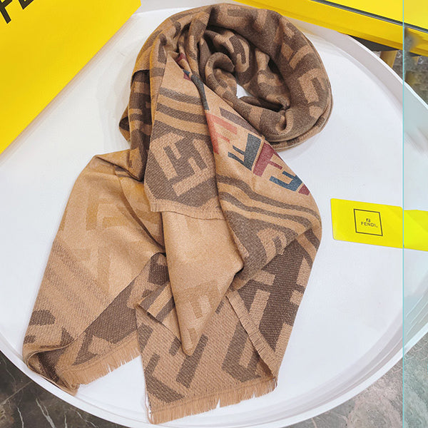 FENDI Women Fashion Wool Warm Scarf Scarves