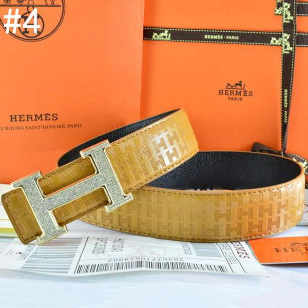 Hermes Popular Woman Men Fashion Smooth Buckle Leather Belt