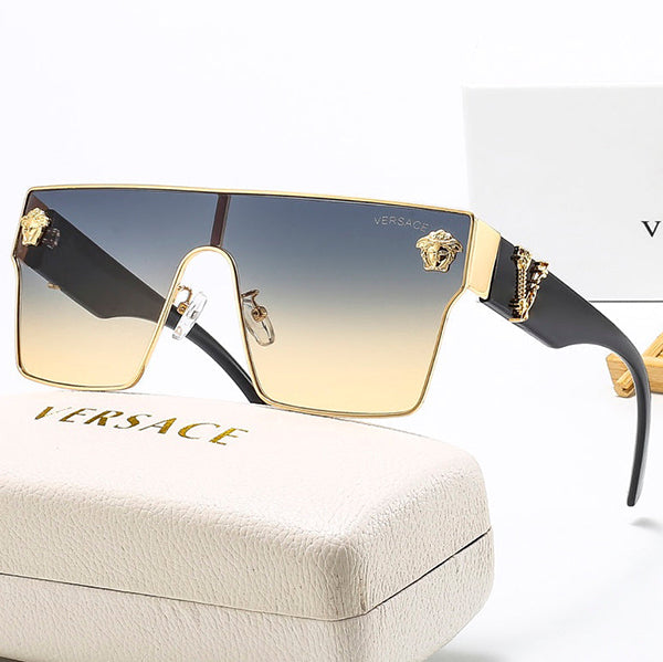 Versace New Large Frame Glasses Couples Beach Casual Sunglasses