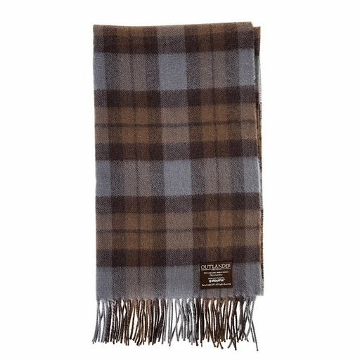 OUTLANDER JAMIE FRASER TARTAN PREMIUM WOOL SCARF - Woven in