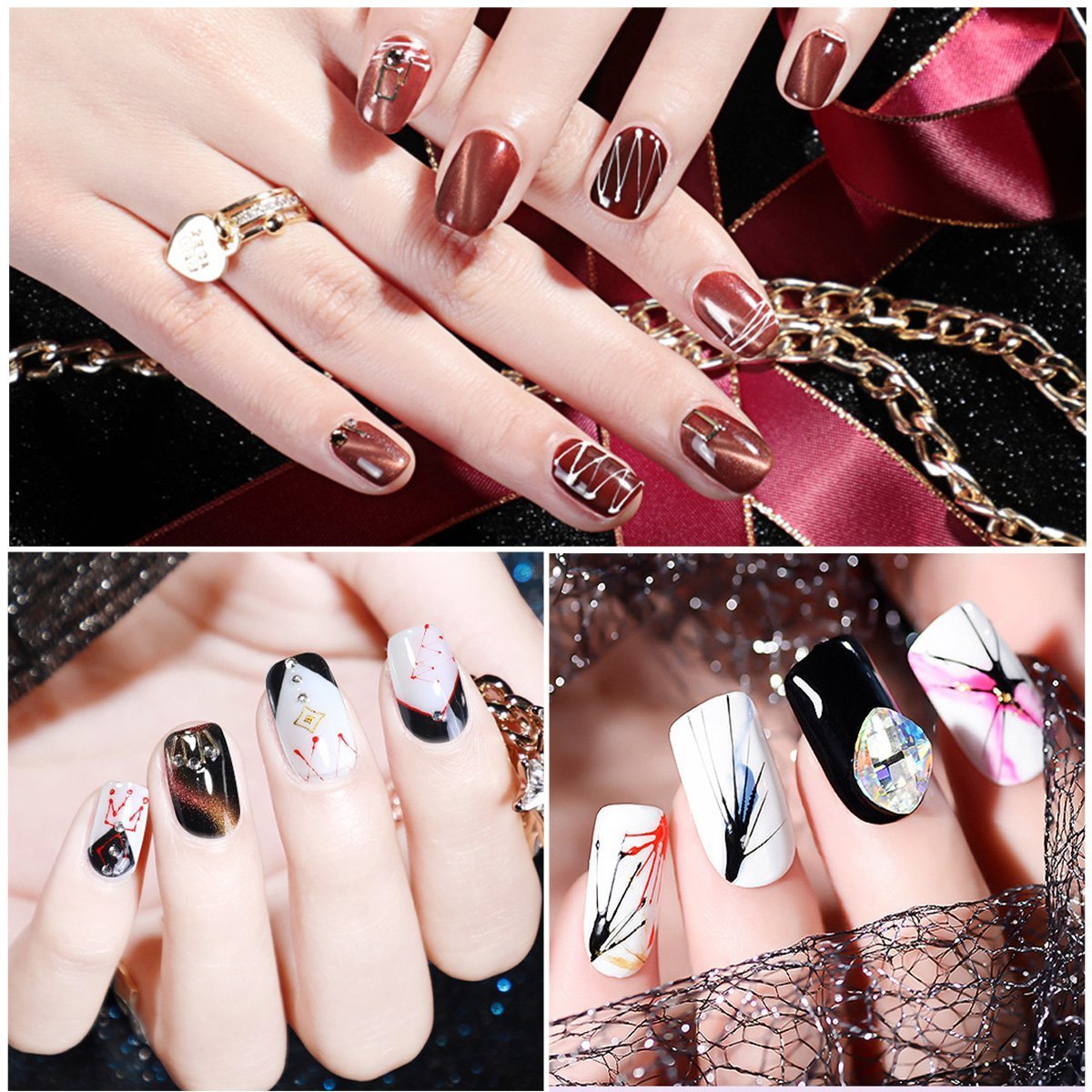 Spider web nail art: Here's how to get the look this Halloween - Good  Morning America