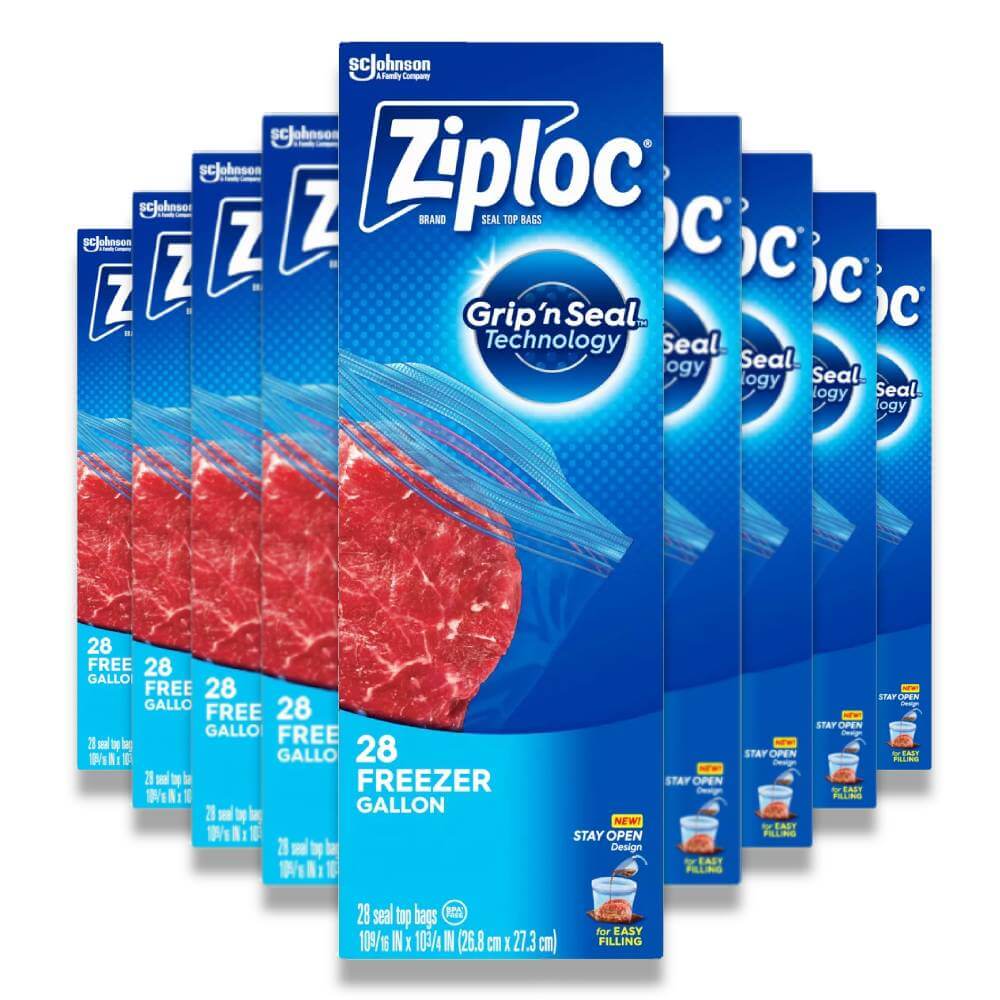 Ziploc Gallon Storage Bags with New Stay Open Design (208 ct.)