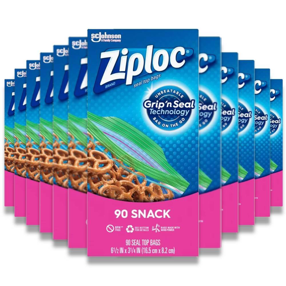 Ziploc® Brand Sandwich Bags with Grip 'n Seal Technology, 90 ct
