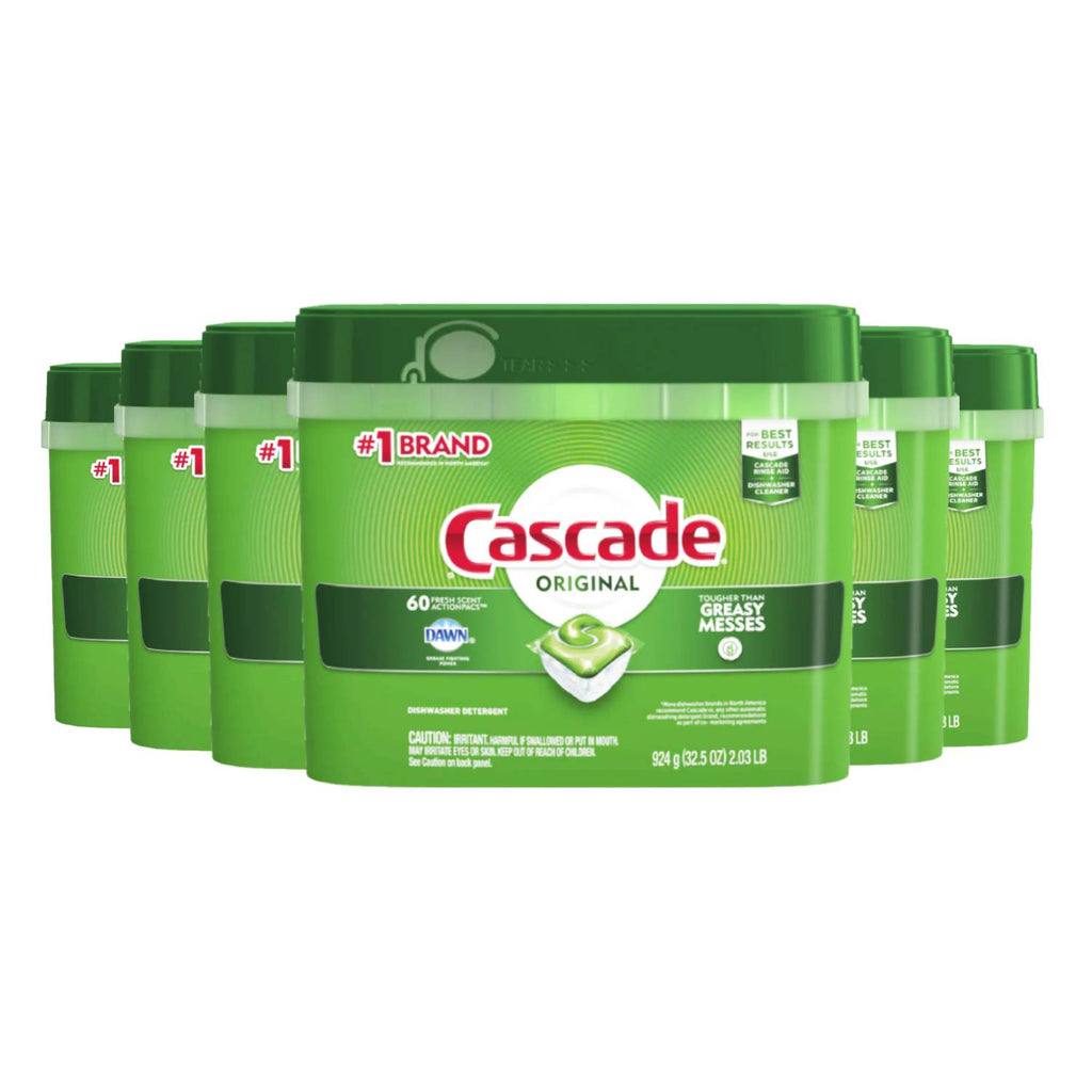 Cascade Dishwasher Detergent, Fresh Scent, Action Pacs 36 Ea, Detergents