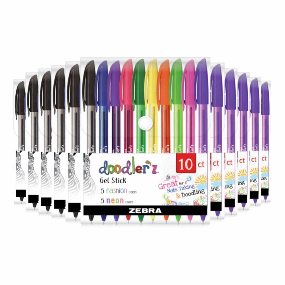 Zebra Doodler'z Gel Stick 1mm Gel Pens