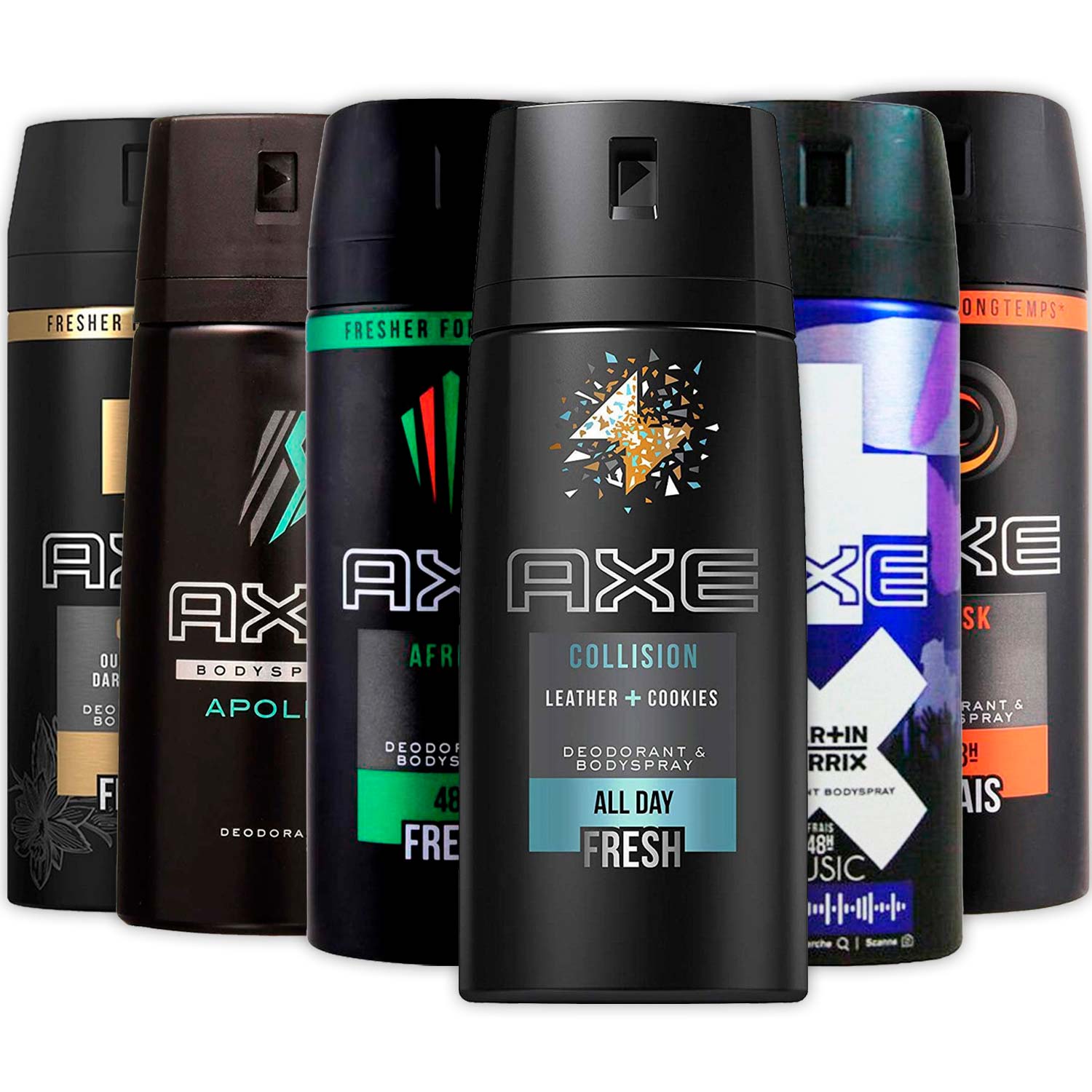 afvoer louter moeilijk tevreden te krijgen Axe Deodorant Body Spray Bulk - 12 pack - 6 Fragances (2 Fragances/eac –  Contarmarket