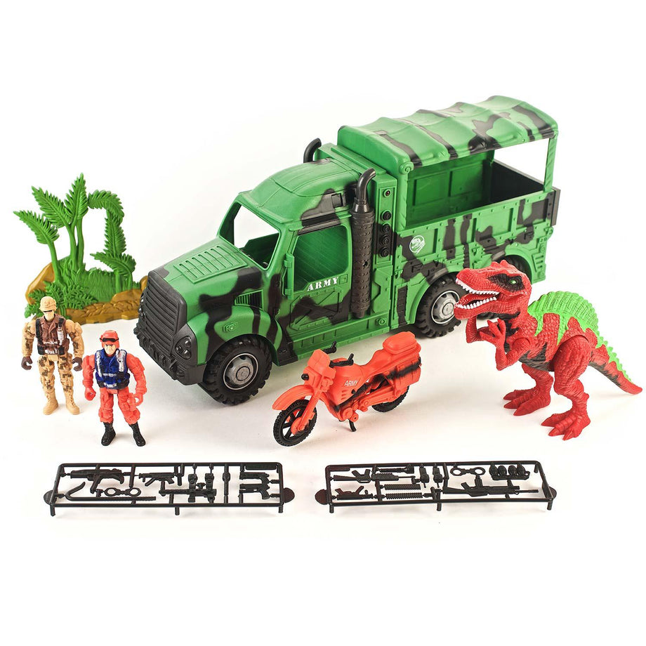 dinosaurs hunting play set