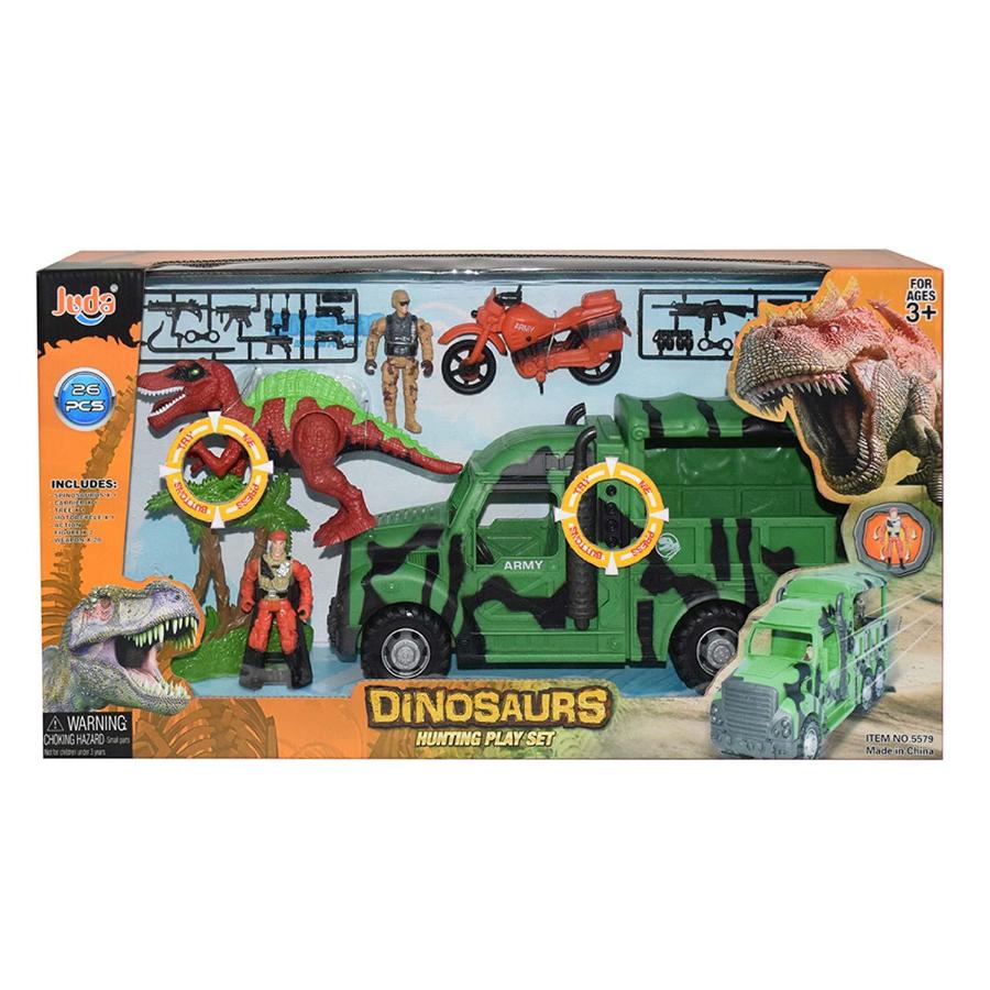 dinosaurs hunting play set