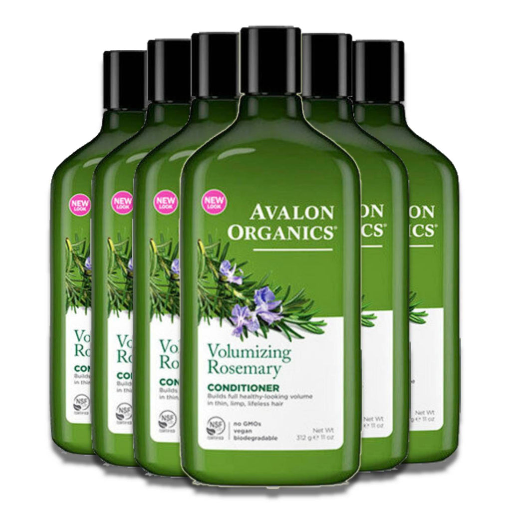 Avalon Organics Volumizing Rosemary Shampoo, 11 Fl. oz, 6 Pack –