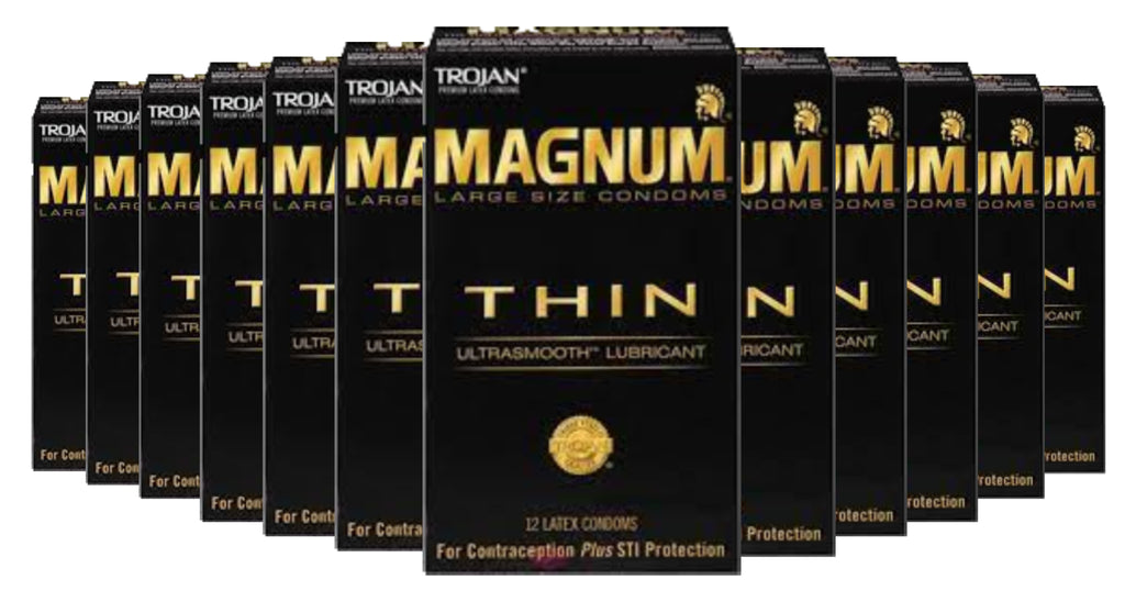 Trojan Magnum XL Lubricated Condoms 12 Pack - Dallas Novelty - Online Sex  Toys Retailer