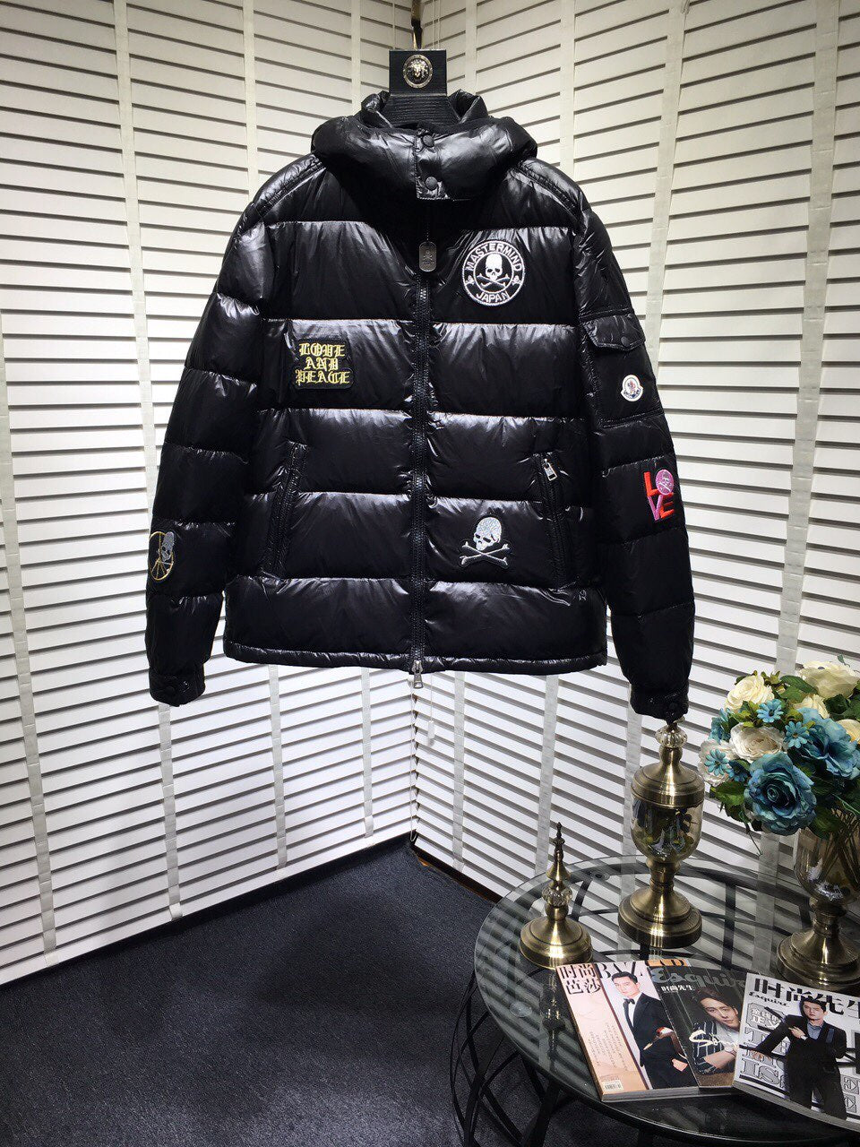 Moncler black Men's women's Fashion Down Jacket Cardigan Coat new discount