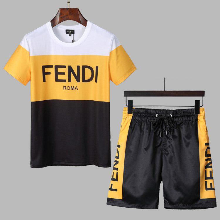 Fendi Men  Fashion  Leisure Tracksuit Two Piece Suit Set 0620