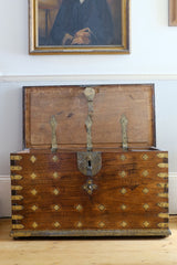 antique brass bound chest