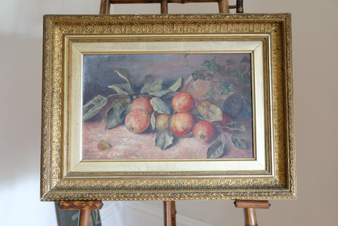Still Life Of Apples Dated 1884
