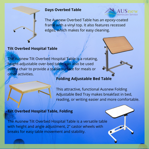 Over Bed Tables | Ausnew Home Care |  NDIS registered provide, age care, Disability