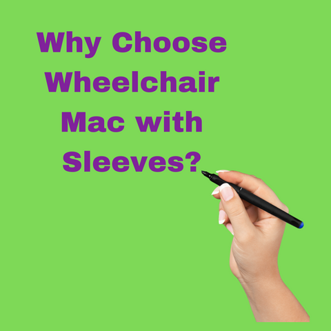 Ausnew Home Care | NDIS Approved | Wheelchair Mac with Sleeves - Blue | Keep You Dry In The Rain