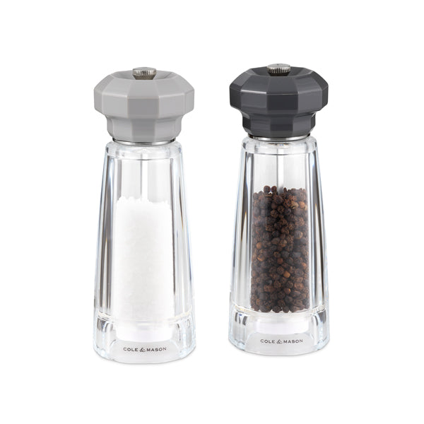 Cole & Mason 6 Southwold Salt and Pepper Mill Set Black/White