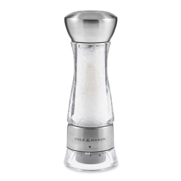 Cole & Mason 6 Southwold Salt and Pepper Mill Set Black/White