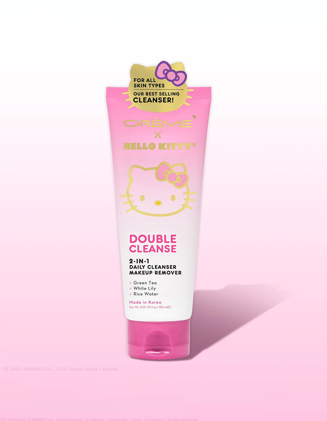 THE CREME SHOP Hello Kitty Double Cleanse 2-IN-1 (Daily Cleanser+Makeup Remover) 150mL(5.07 fl oz)