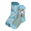 Kindersocken mit blauen Wintermotiven