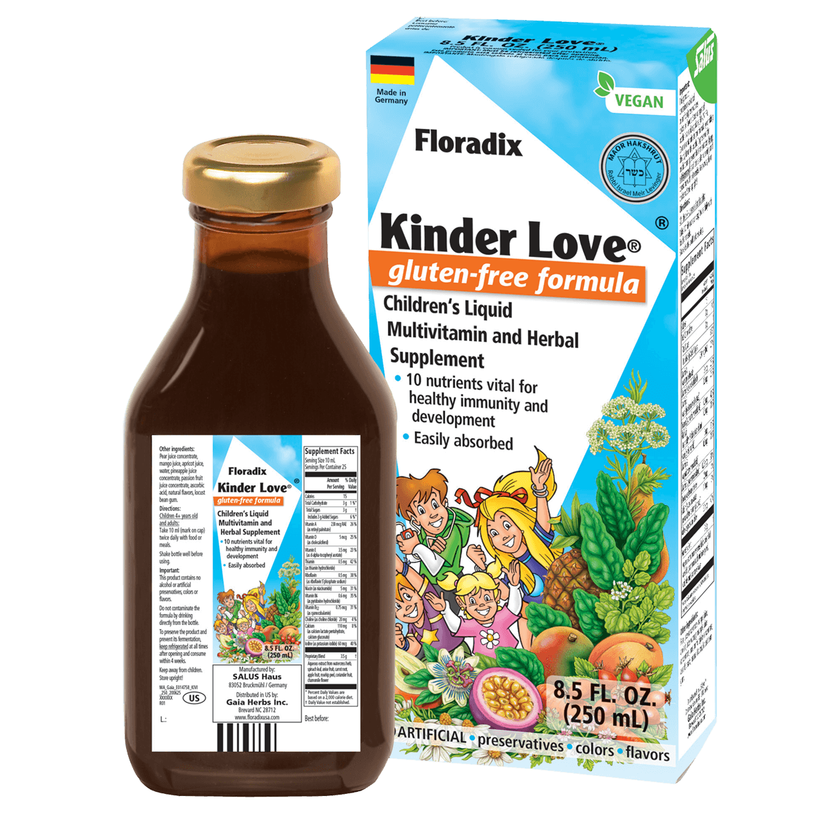 Kinder Love® Gluten-Free Children's Multivitamin & Herbal Supplement