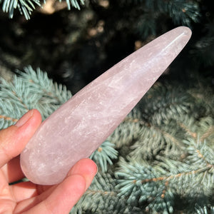Rose Quartz Facial Massage Wand - BH BOTANICALS