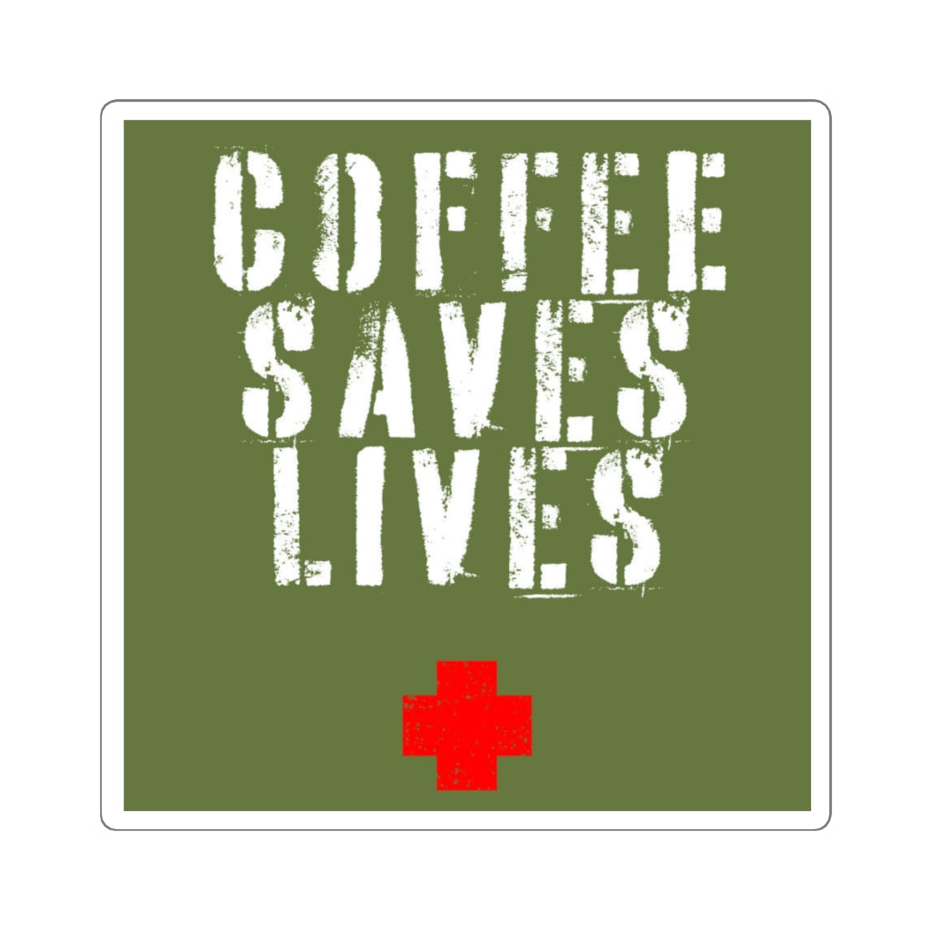 Download Coffee Saves Lives Sticker Blacksmith Trading Company