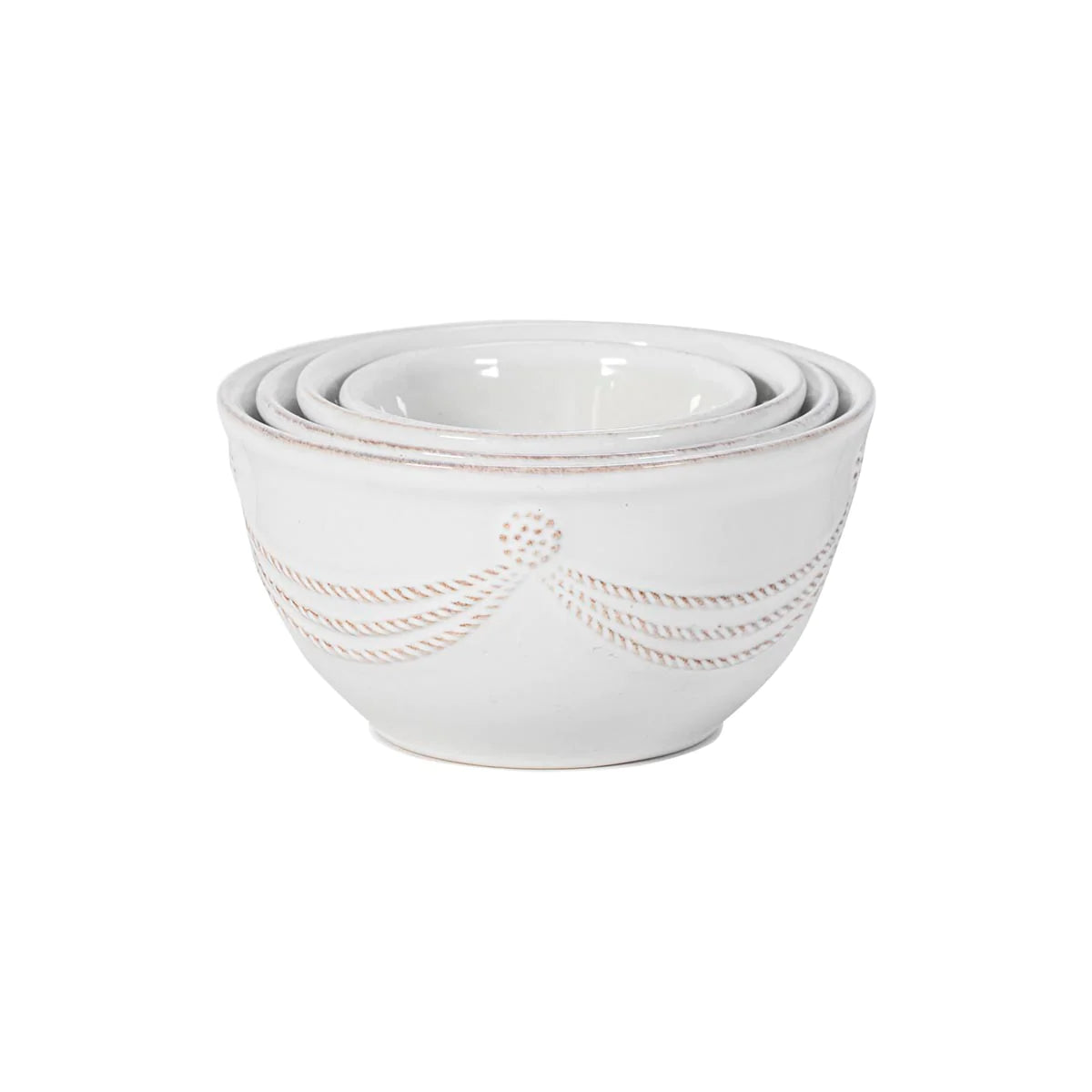Juliska Berry and Thread Nesting Prep Bowl Set/4 - Whitewash
