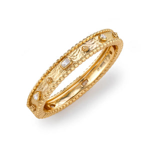 Capucine de Wulf Berry Gem Hinged Bangle Bracelet - CZ - AGAPANTHUS