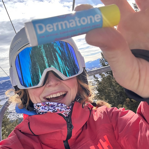 Madison Rose with the Spring Skiing Lip Balm