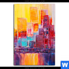 Acrylglasbild Abstrakte Skyline Hochformat Motivvorschau