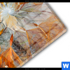 Acrylglasbild Abstrakter Bluetenzauber In Orange Querformat Materialbild