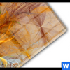 Acrylglasbild Abstrakter Bluetenzauber In Orange Schmal Materialbild